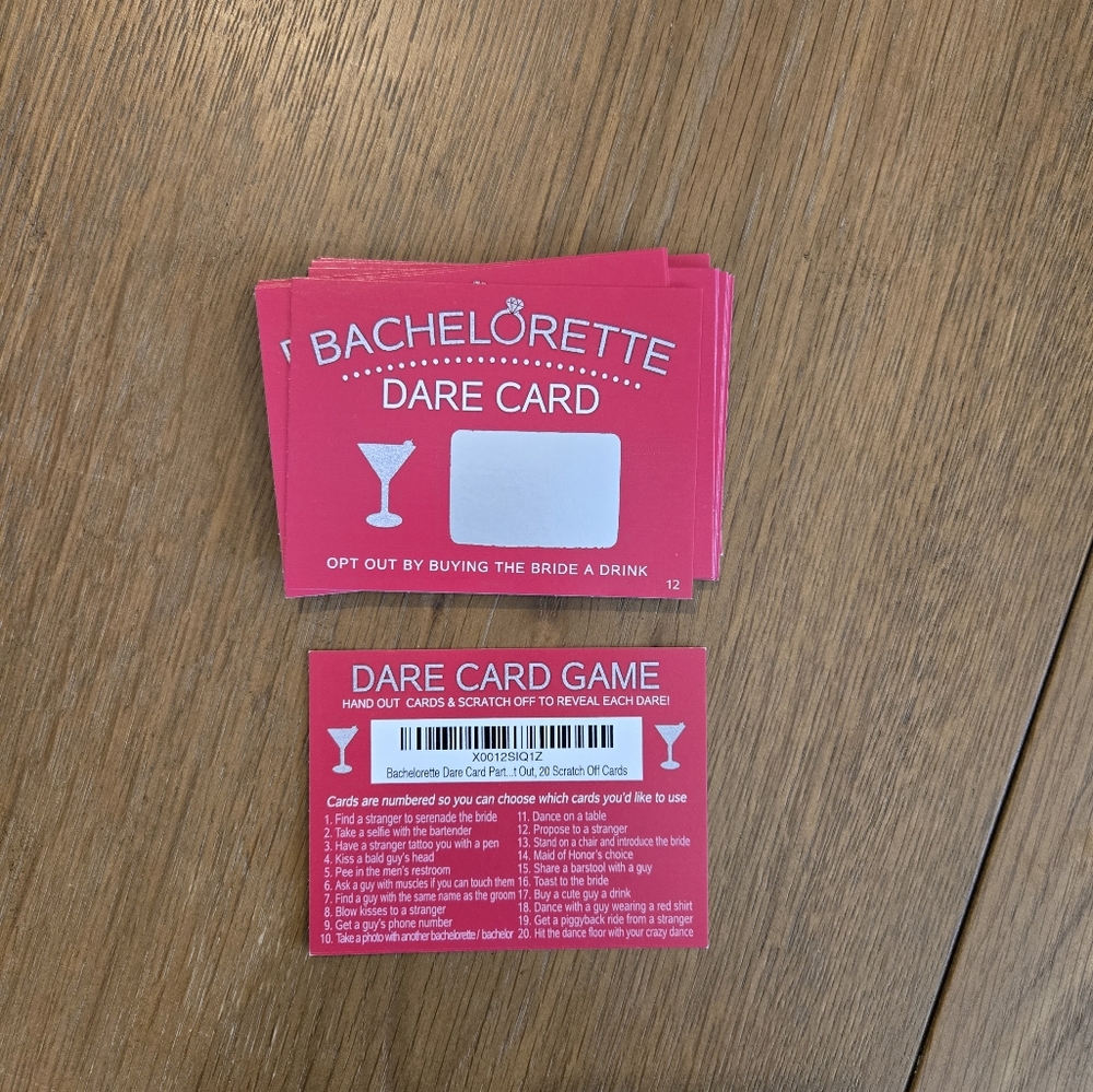 Bachelorette Dare Card Game